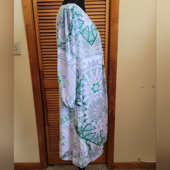 NWT Eva Mendes Floral Swing Dress Size Large (NY&CO) - Picture 6 of 10